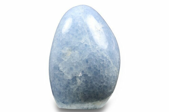 Polished, Free-Standing Blue Calcite - Madagascar #258666